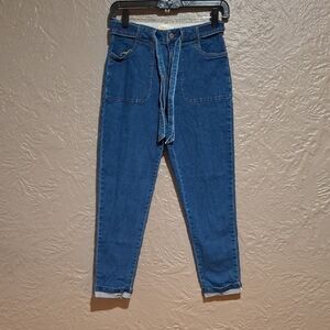 Boden Mini Blue Denim Jeans with Star Pattern Size 12Y